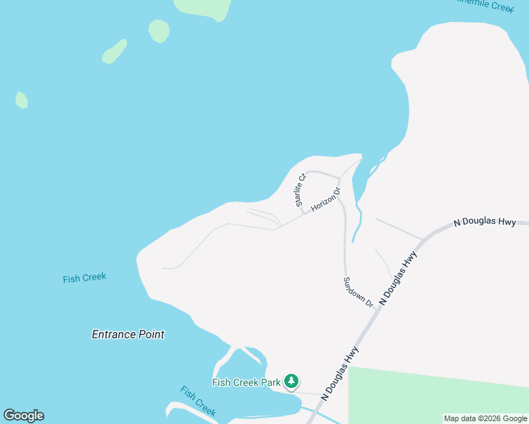 map of restaurants, bars, coffee shops, grocery stores, and more near 10645 Misty Lane in Juneau