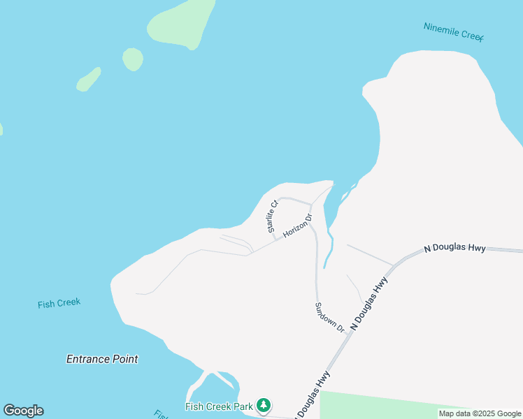 map of restaurants, bars, coffee shops, grocery stores, and more near 10648 Starlite Court in Juneau