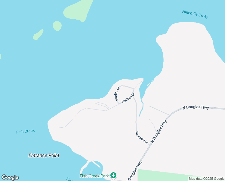 map of restaurants, bars, coffee shops, grocery stores, and more near 10648 Starlite Court in Juneau
