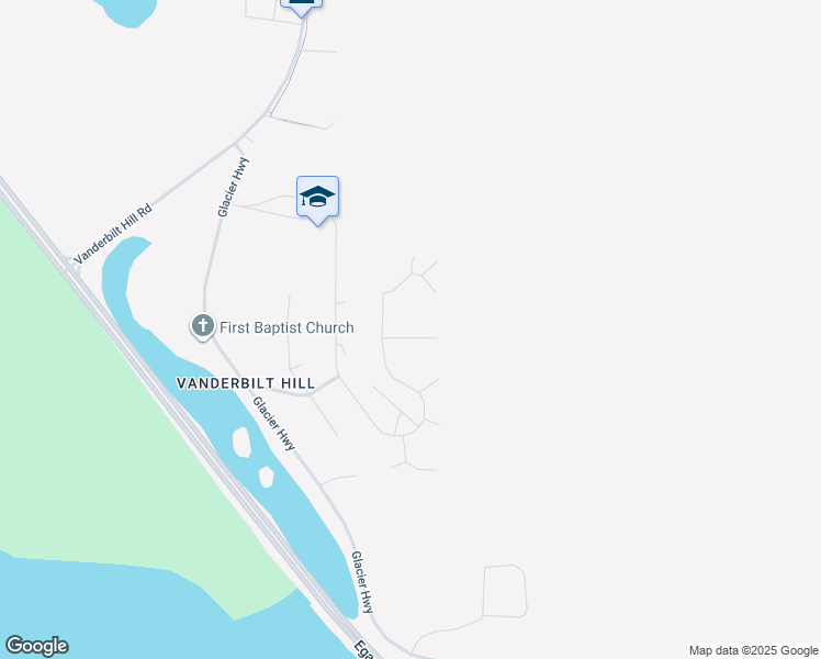 map of restaurants, bars, coffee shops, grocery stores, and more near 1406 Mary Ellen Way in Juneau