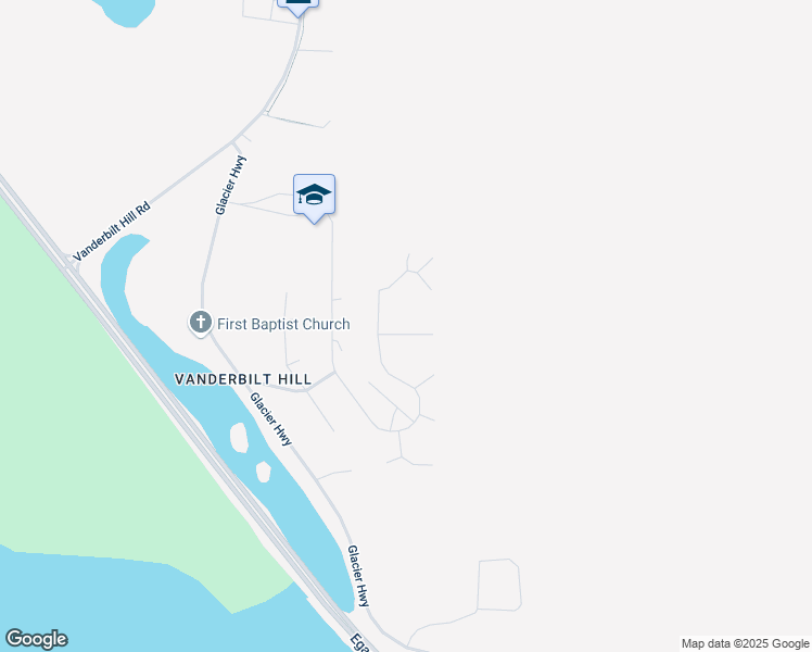 map of restaurants, bars, coffee shops, grocery stores, and more near 1406 Mary Ellen Way in Juneau