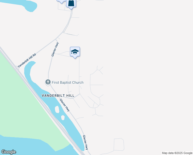 map of restaurants, bars, coffee shops, grocery stores, and more near 1406 Mary Ellen Way in Juneau