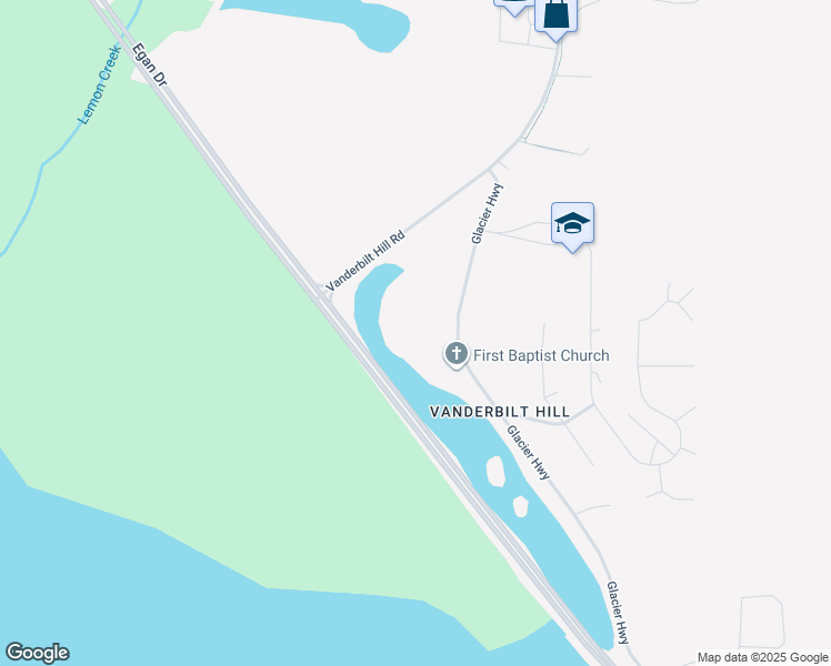 map of restaurants, bars, coffee shops, grocery stores, and more near 215 Egan Drive in Juneau