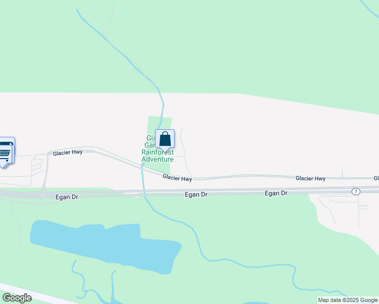 map of restaurants, bars, coffee shops, grocery stores, and more near 7523 Vista Del Sol Drive in Juneau