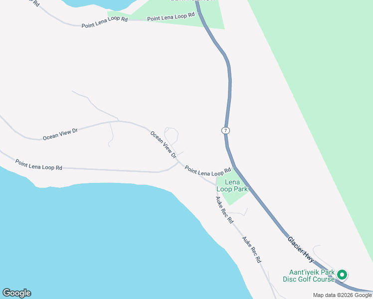 map of restaurants, bars, coffee shops, grocery stores, and more near 16250 Ocean View Drive in Juneau