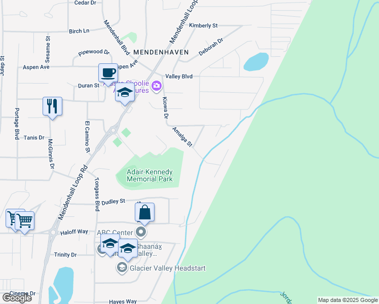 map of restaurants, bars, coffee shops, grocery stores, and more near 3706 Amalga Street in Juneau