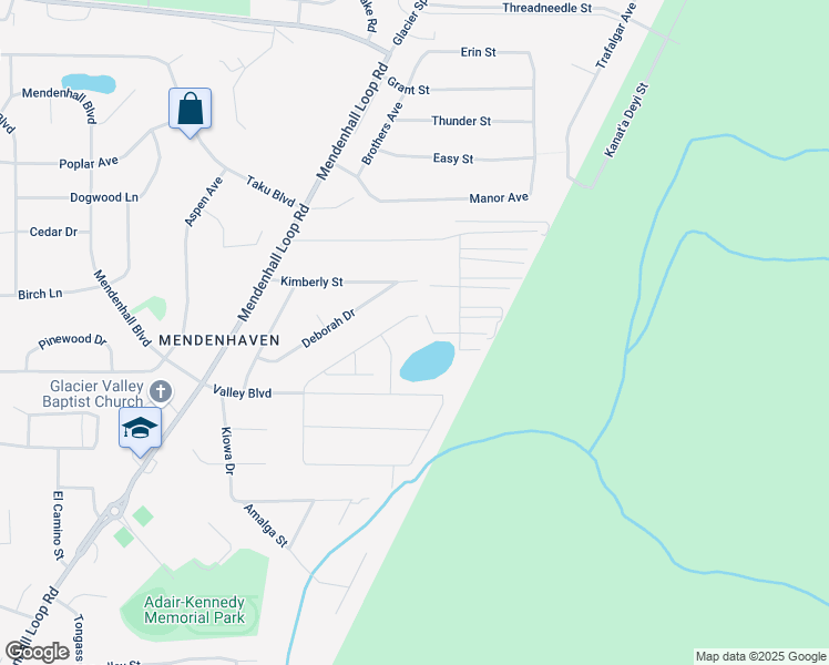 map of restaurants, bars, coffee shops, grocery stores, and more near 4052 Delta Drive in Juneau