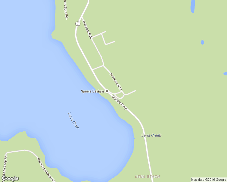 map of restaurants, bars, coffee shops, grocery stores, and more near 17215 Andreanoff Dr in Juneau