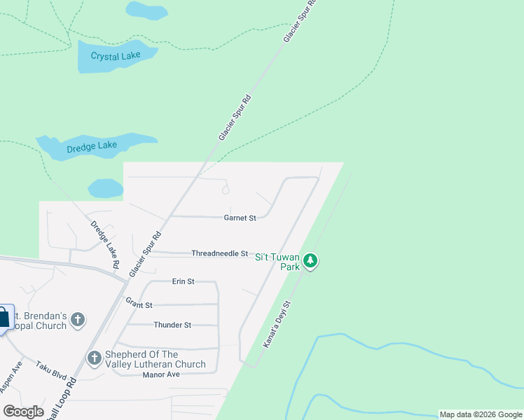 map of restaurants, bars, coffee shops, grocery stores, and more near 8274 Garnet Street in Juneau