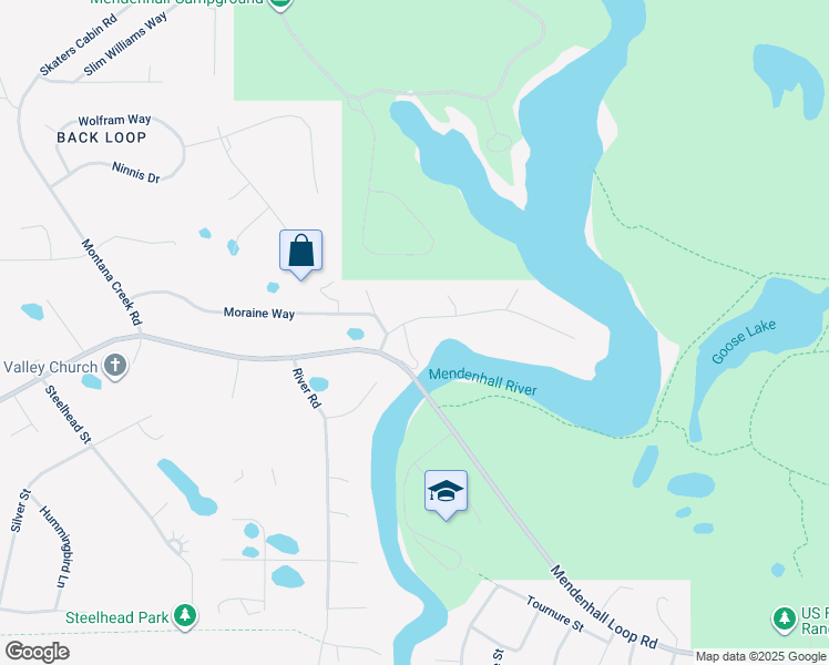 map of restaurants, bars, coffee shops, grocery stores, and more near 5110 View Drive in Juneau