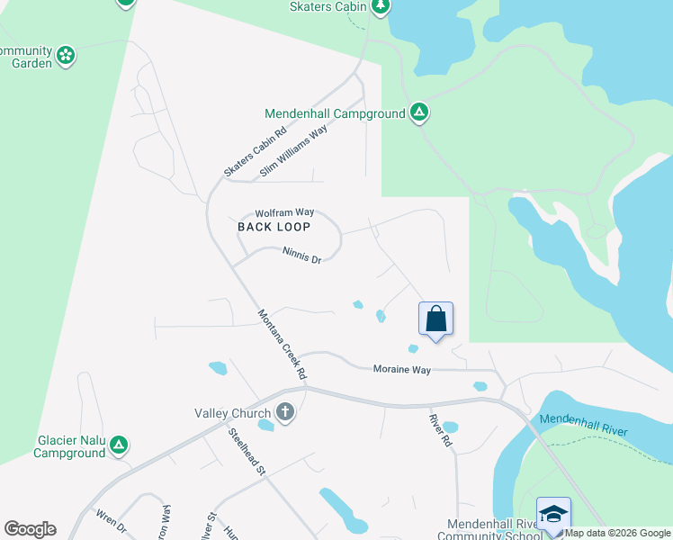 map of restaurants, bars, coffee shops, grocery stores, and more near 9073 Wolfram Way in Juneau