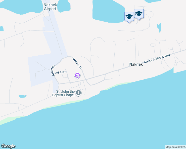 map of restaurants, bars, coffee shops, grocery stores, and more near in Naknek