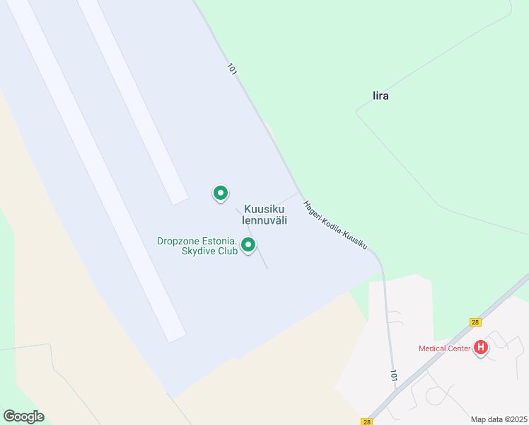 map of restaurants, bars, coffee shops, grocery stores, and more near in Iira