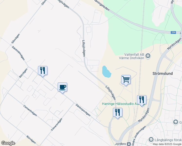 map of restaurants, bars, coffee shops, grocery stores, and more near in 