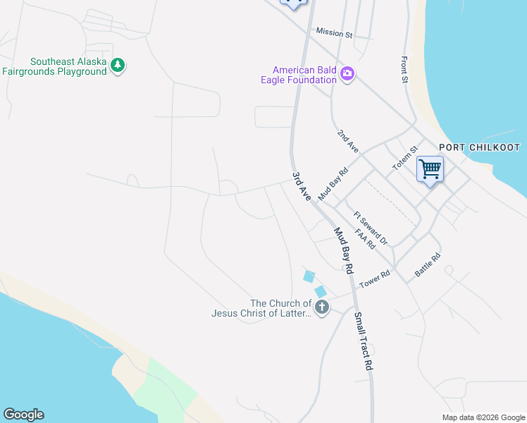 map of restaurants, bars, coffee shops, grocery stores, and more near 502 Major Road in Haines