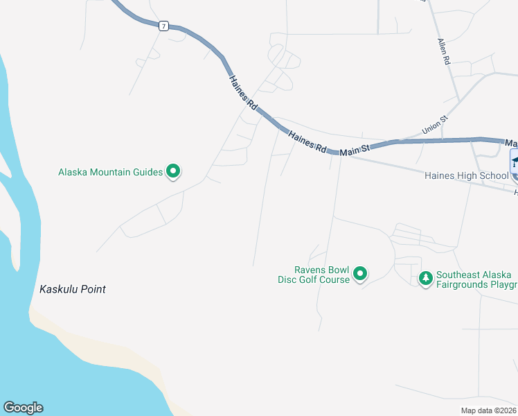 map of restaurants, bars, coffee shops, grocery stores, and more near 312 Jones Point Road in Haines