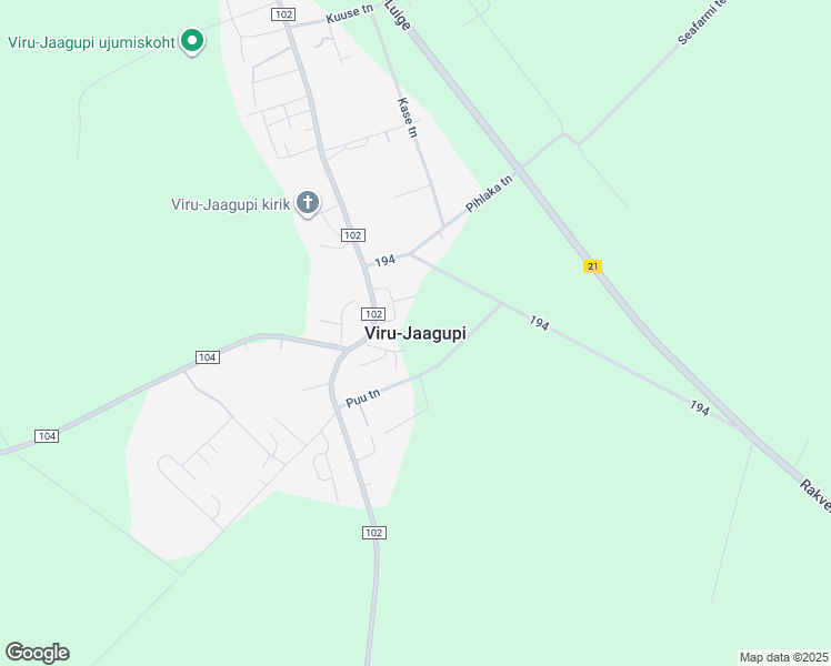 map of restaurants, bars, coffee shops, grocery stores, and more near in Vinni Parish