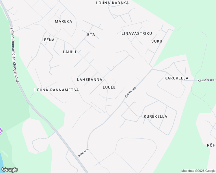 map of restaurants, bars, coffee shops, grocery stores, and more near 85 Kirja tee in Laulasmaa