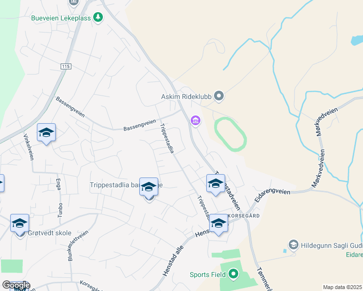 map of restaurants, bars, coffee shops, grocery stores, and more near in Askim
