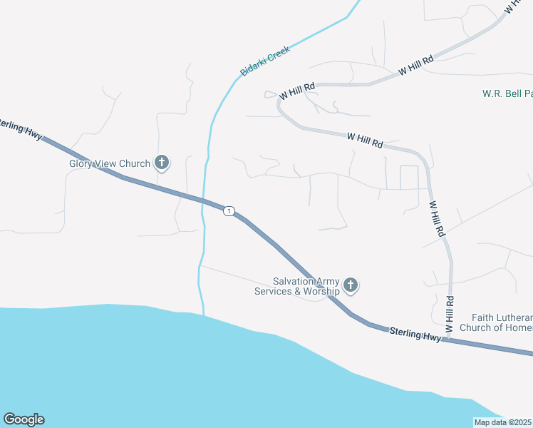 map of restaurants, bars, coffee shops, grocery stores, and more near 1748 Saltwater Drive in Homer