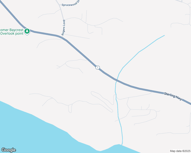 map of restaurants, bars, coffee shops, grocery stores, and more near 2745 Bay Vista Court in Homer