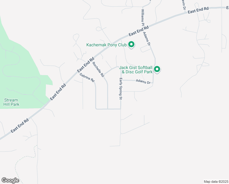 map of restaurants, bars, coffee shops, grocery stores, and more near 4634 Sabrina Road in Homer