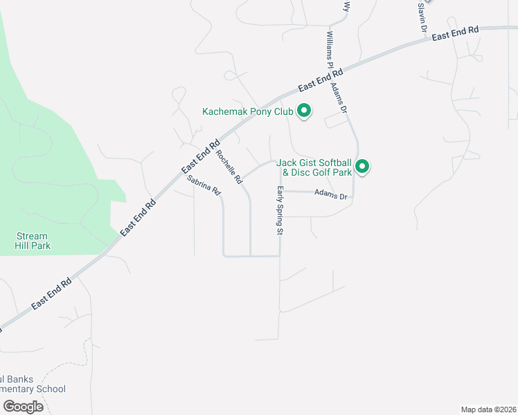 map of restaurants, bars, coffee shops, grocery stores, and more near 4634 Sabrina Road in Homer