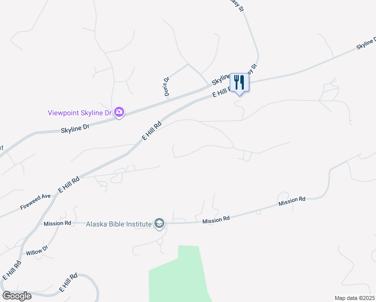 map of restaurants, bars, coffee shops, grocery stores, and more near 1250 Race Road in Homer