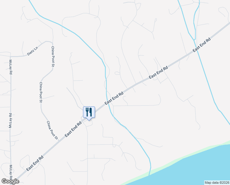 map of restaurants, bars, coffee shops, grocery stores, and more near 58996 East End Road in Homer