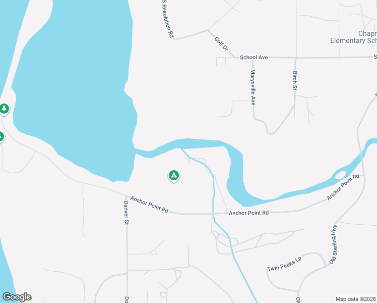 map of restaurants, bars, coffee shops, grocery stores, and more near 73770 Cuffel Ditton Road in Anchor Point