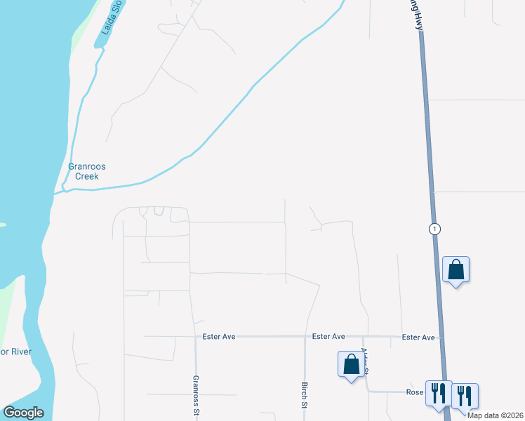 map of restaurants, bars, coffee shops, grocery stores, and more near 72708 Kingair Avenue in Anchor Point
