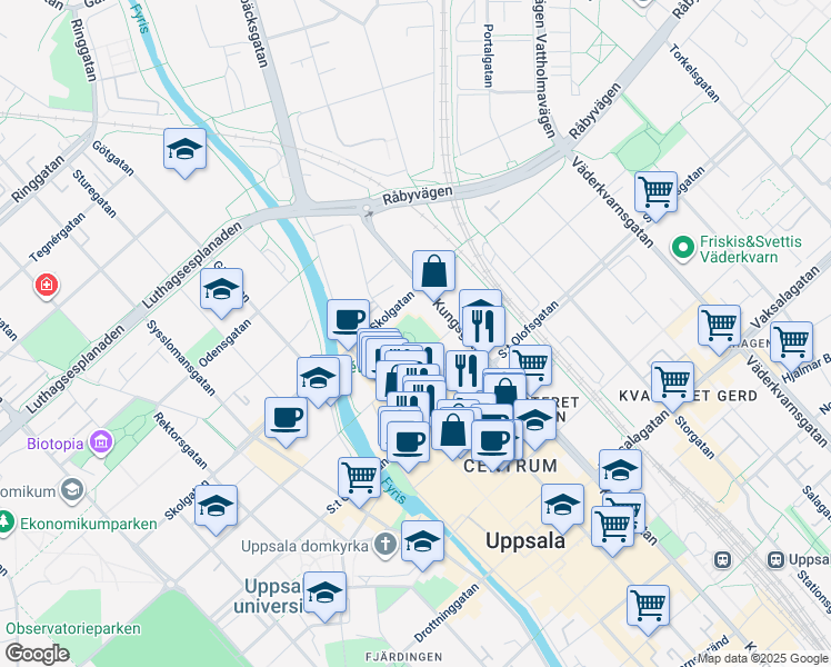 map of restaurants, bars, coffee shops, grocery stores, and more near in 