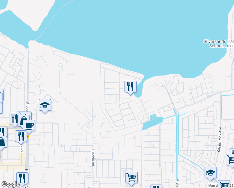 map of restaurants, bars, coffee shops, grocery stores, and more near in Lekki