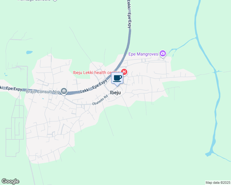 map of restaurants, bars, coffee shops, grocery stores, and more near in Ibeju