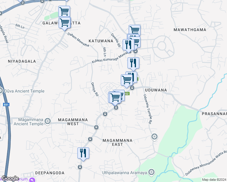 map of restaurants, bars, coffee shops, grocery stores, and more near in Colombo