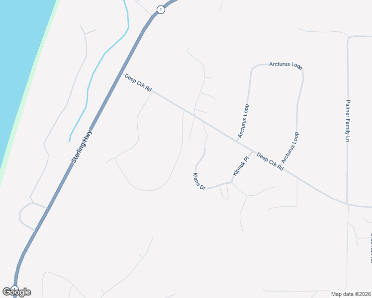 map of restaurants, bars, coffee shops, grocery stores, and more near 67537 Deep Creek Road in Ninilchik