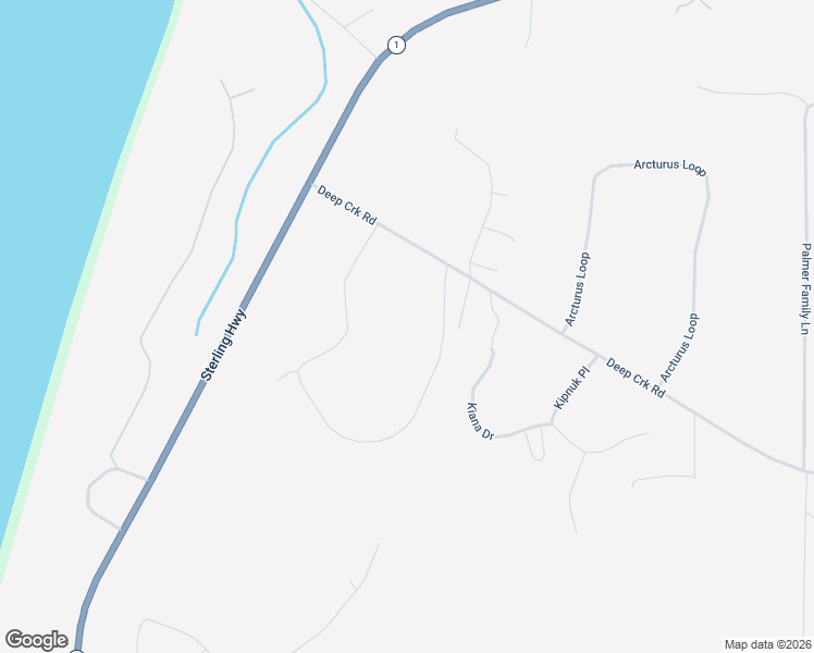 map of restaurants, bars, coffee shops, grocery stores, and more near 67537 Deep Creek Road in Ninilchik