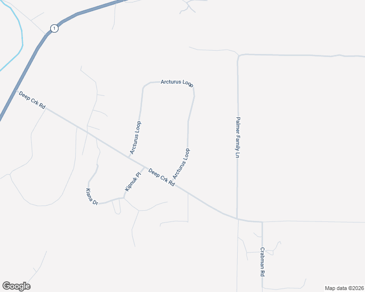 map of restaurants, bars, coffee shops, grocery stores, and more near 17436 Arcturus Loop in Ninilchik