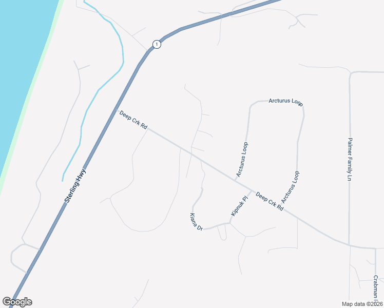 map of restaurants, bars, coffee shops, grocery stores, and more near 67602 Deep Creek Road in Ninilchik