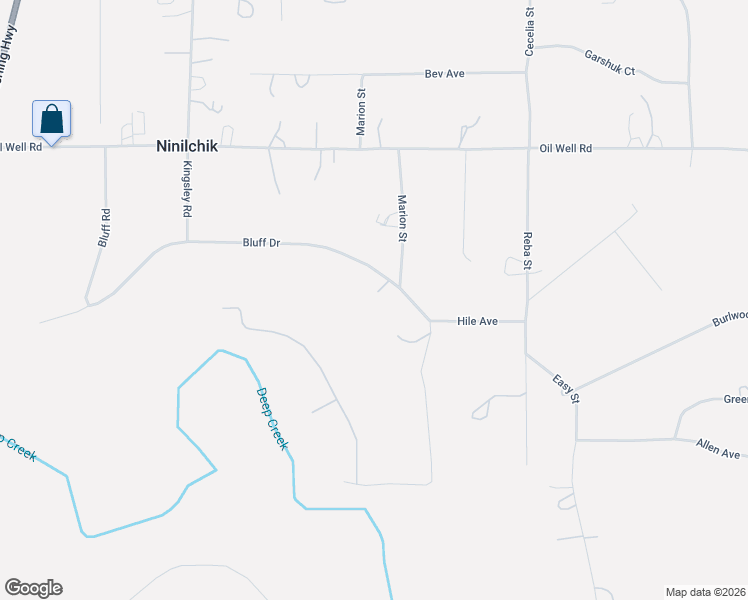 map of restaurants, bars, coffee shops, grocery stores, and more near 66318 Lathrop Park Drive in Ninilchik