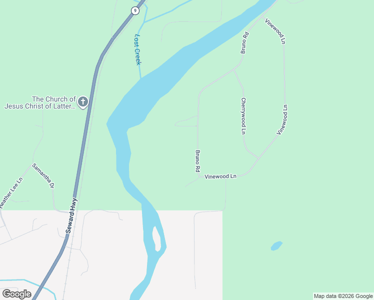 map of restaurants, bars, coffee shops, grocery stores, and more near 13185 Bruno Road in Seward