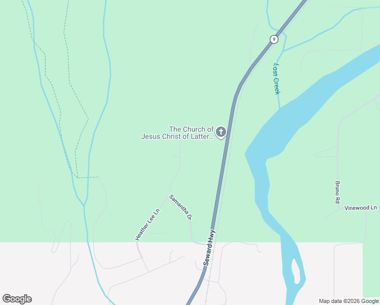 map of restaurants, bars, coffee shops, grocery stores, and more near 32576 Judan Road in Seward