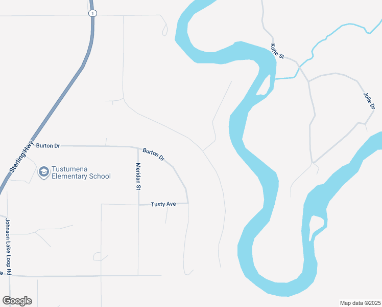 map of restaurants, bars, coffee shops, grocery stores, and more near 22619 Terrace Drive in Kasilof