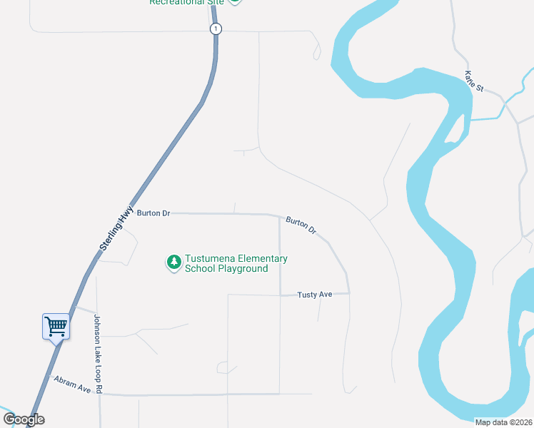 map of restaurants, bars, coffee shops, grocery stores, and more near Burton Drive in Kasilof
