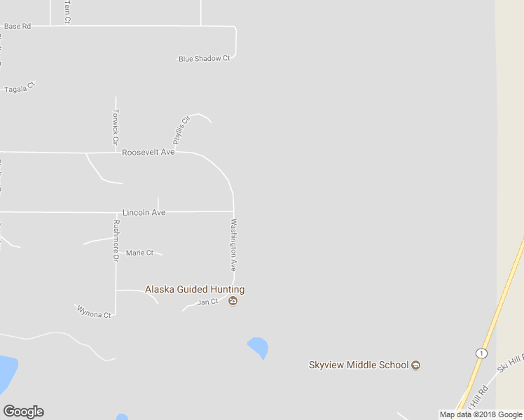 map of restaurants, bars, coffee shops, grocery stores, and more near 46405 Roosevelt Avenue in Soldotna