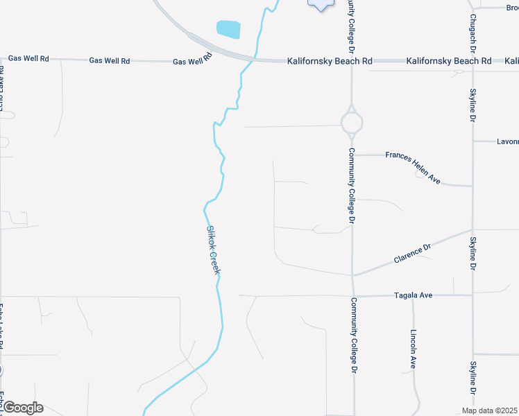 map of restaurants, bars, coffee shops, grocery stores, and more near 47445 Clarence Drive in Soldotna