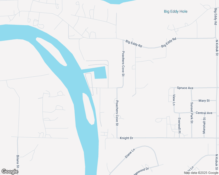 map of restaurants, bars, coffee shops, grocery stores, and more near 8658 River Avenue in Soldotna