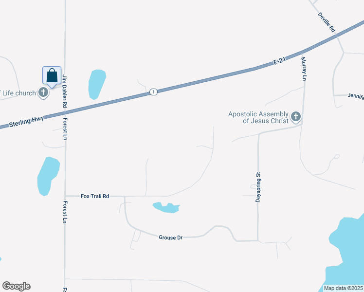 map of restaurants, bars, coffee shops, grocery stores, and more near 36092 My Place Street in Soldotna