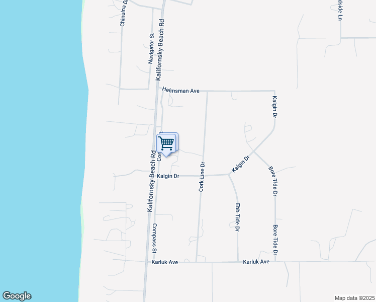 map of restaurants, bars, coffee shops, grocery stores, and more near 36335 Cork Line Drive in Kenai