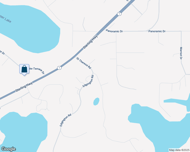 map of restaurants, bars, coffee shops, grocery stores, and more near 36777 Saint Theresa Road in Soldotna